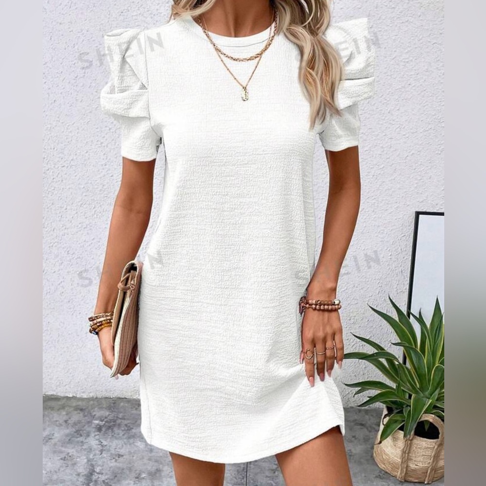 New white mini dress